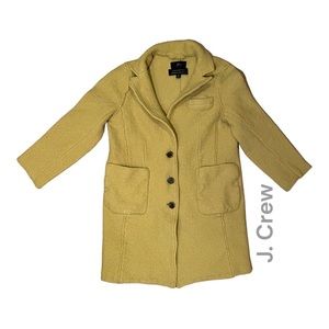 J. Crew • Italian wool by Manifattura di Topcoat - US 6/EU10 - Yellow/Chartreuse